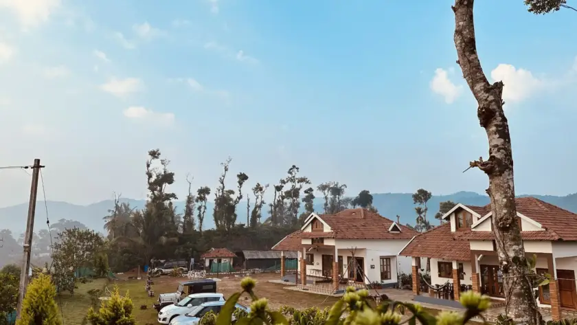 Full property view of Astagiri Homestay in Mudigere, Chikmagalur - accommodates up to 30 guests.