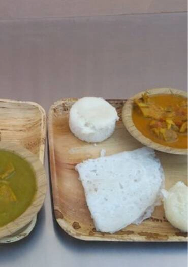 Traditional Malnad meal served at Astagiri homestay in Chikmagalur.